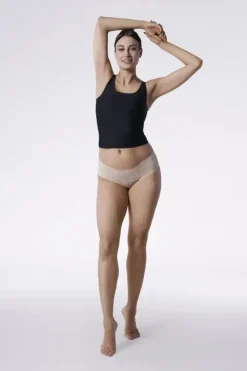 Bellie Classic - figi koronkowe - beżowe