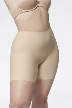 Bermudy pod biust - 269 Basic Sliming Shorts Super High - spodenki wyszczuplające pod biust - naturalne