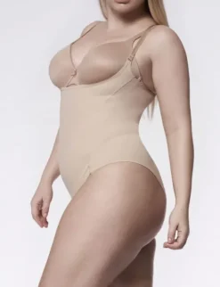 Body modelujące - 219 Basic Body Open Bust - body wyszczuplające pod biust - beżowe