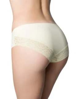Cheekie Classic - figi z koronką - ecru