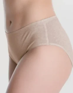 Cotton Classic - bawełniane figi damskie - piaskowe
