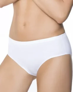 Cotton Classic - bawełniane figi o klasycznym kroju - białe