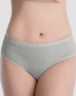 Cotton Classic - bawełniane figi damskie - szare