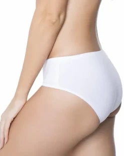 Cotton Classic - bawełniane figi o klasycznym kroju - białe
