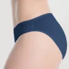 Cotton Hi-Cut - bawełniane figi damskie - kolor dżinsowy