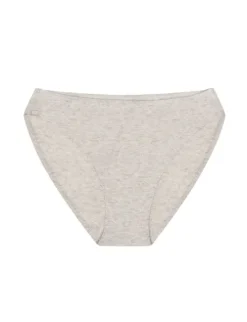 Cotton Hi-Cut - bawełniane figi damskie - szare