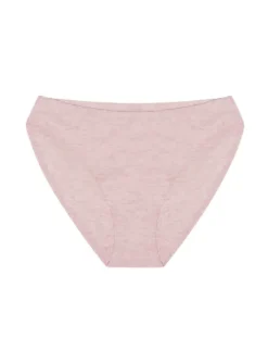 Cotton Hi-Cut - bawełniane figi damskie - różowe