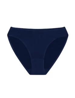 Cotton Hi-Cut - bawełniane figi damskie - granatowe