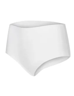 Cotton Midi - bawełniane figi damskie - białe