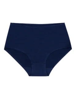 Cotton Midi figi damskie - granatowe
