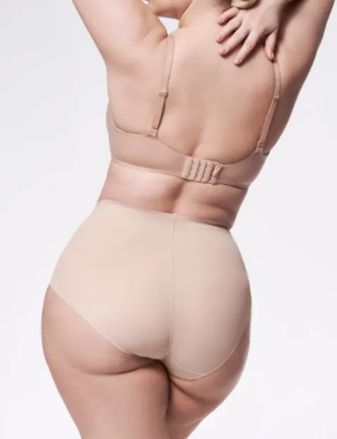 Figi modelujące - 271 Basic Maxi - figi wyszczuplające z wysokim stanem - beżowe