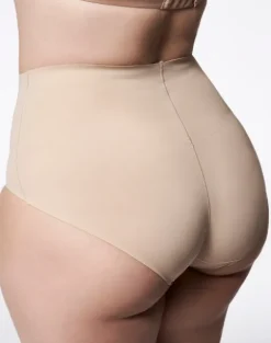 Figi modelujące - 271 Basic Maxi - figi wyszczuplające z wysokim stanem - beżowe