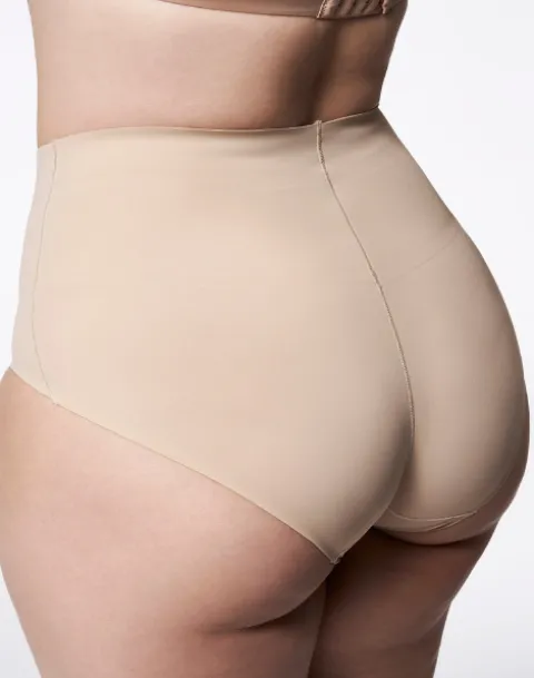 Figi modelujące - 271 Basic Maxi - figi wyszczuplające z wysokim stanem - beżowe