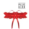 Odessa (PW-02) podwiązka na studniówkę PLUS SIZE - czerwona