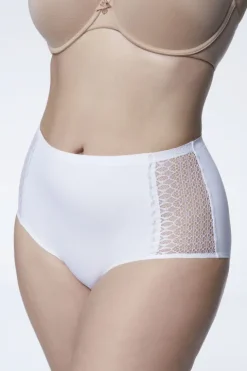 Opal Maxi - majtki z wysokim stanem - białe