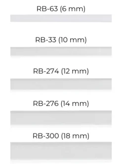 Ramiączka klasyczne gładkie - materiałowe ramiączka - białe