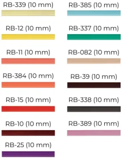 Ramiączka kolorowe gładkie 10 mm - materiałowe ramiączka - różne kolory