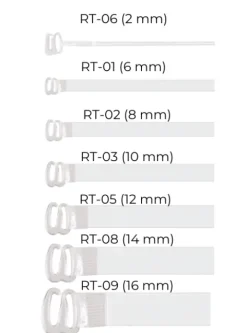 Ramiączka silikonowe - silikonowe ramiączka - zaczep transparentny