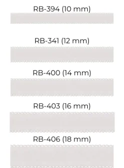 Ramiączka z koronką - materiałowe ramiączka ozdobne - białe