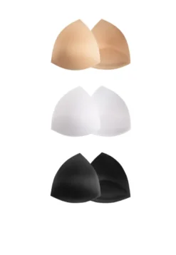 Wkładki piankowe bikini push-up (WS-18), białe, czarne lub beżowe